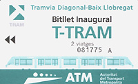 Billete gratuito inaugural del TramBaix