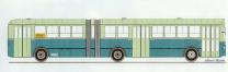 Autobus articulado Pegaso Monotral de la lnea 57, ao 1968