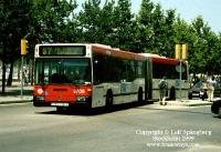 Autobus 57 en el Paseo Nacional girando a la calle Almirante Cervera