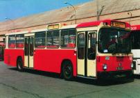 Autobus prototipos del Pegaso 6420 que sirvió en la línea 6
