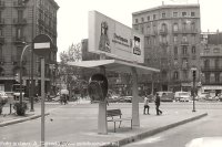Terminal (con teléfono incluido) del Paralelo junto al Molino, aun sin estrenarse. 11/12/1972. Foto archivo:  A. Calzada