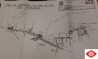 Plano de la línea con su recorrido final de abril de 1990. Colección ACEMA