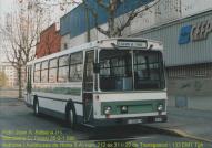 Coche 212 en las cocheras de la calle Potosí, feb.1996. Foto David Arriola