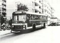 Autobús de la línea SM en el terminal del Turó del Mar en Montgat