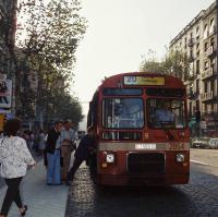 Ronda Sant Pau. Archivo TMB, año 1985
