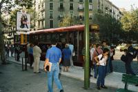 Ronda Sant Pau. Archivo TMB, año 1985