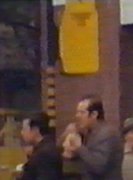 Postecillo de parada final de la lnea 41 en la Pl. Calvo Sotelo, aos 60