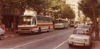 Antiguo terminal de Barcelona, en la calle Roger de Flor. Foto Pere París, agosto 1983