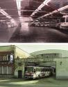 Antiguas cocheras de la Empresa Casas en la c. Real