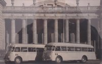 Coches 24 y 25. Dos autobuses Fiat. Exposición 75 aniversario Empresa Casas