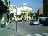 Parada del MolinsBús, en la Pl. Creu, abril 2003