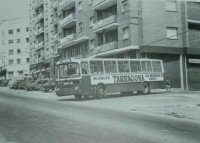 Linea 7, cerca del final de Cifuentes, en el cruce de la carretera de Terrassa, con Johann Sebastian Bach. Colección Joaquín Canales