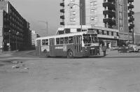 Línea 2. Pl. Concordia. Foto Miquel Llevat, 31/12/1977