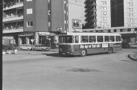 Línea 8. Pl. Concordia. Foto Miquel Llevat, 17/1/1978