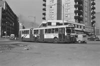 Línea 2. Pl. Concordia. Foto Miquel Llevat, 31/12/1977