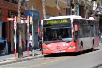 Línea 3 en el final de la calle Ramón y Cajal,  mayo 2013
