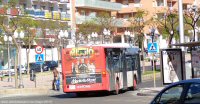 Línea 5 en la Rambla Francesc Macià,  mayo 2013