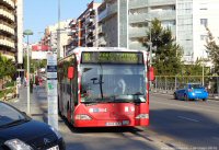 Línea 18, línea gratuita entre el Parc Central y el Parking de Tabacalera,  mayo 2013