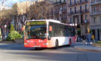 Línea 54 en la Rambla Nova,  mayo 2013