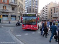 Línea 8 en la Rambla Nova,  mayo 2013