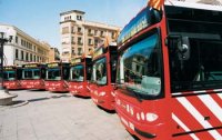 Presentación de nuevos autobuses, 4 de junio del 2002. Foto Diari de Tarragona
