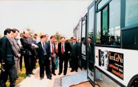 Presentación de nuevos autobuses, año 1998. Foto Diari de Tarragona