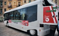 Presentación de los vehículos diesel-eléctrico, año 2002. Foto Diari de Tarragona