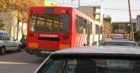 Pegaso 6424 articulado en la línea 14, dic. 2003. Foto de Carlos Martínez