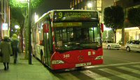 Línea 9 en la calle Pere Martell, dic. 2004. Foto Carlos Martinez