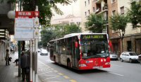 Coche 340 en la línea 75, calle Prat de la Riba, nov.2006