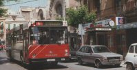 Coche 122 en la línea 5. Calle Colón,  mayo 1992. Foto JA Solsona / Col. D.Arriola