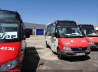 Bus de Barris 4228 al 4231 en Talavera de la Reina, agosto 2022