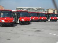 Buses de Barri recién llegados a la Cochera de Triangle. Foto autor desconocido