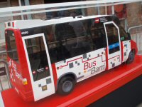 Maqueta de un Bus de Barrio expuesto en las jornadas de puertas abiertas del Museo de la Mobilidad, nov.2006
