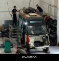 Coche 4235 en pleno proceso de convertilo a Hidrógeno por la empresa Evarm, nov.2024